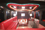 Fire Engine limo hire interior in Liverpool, Manchester, Bolton, North West